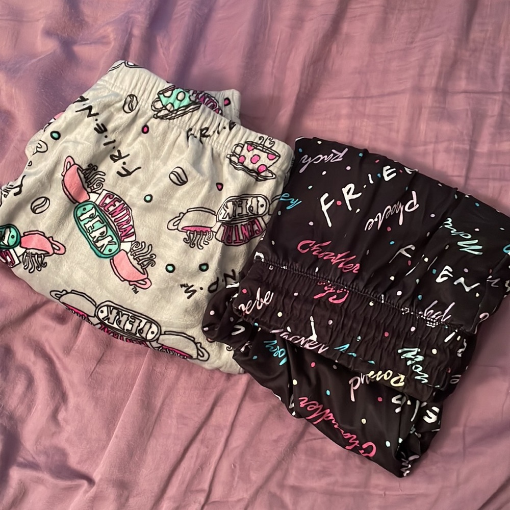 Two Pairs of Friends Pajama Lounge Sweat Pants